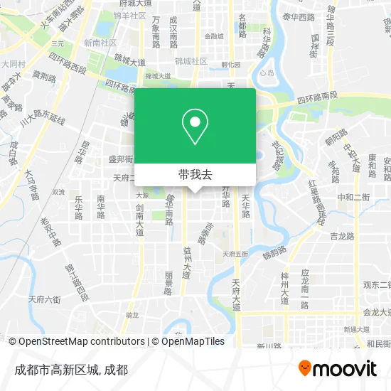 成都市高新区城地图