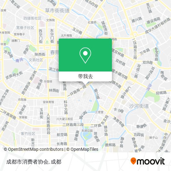 成都市消费者协会地图