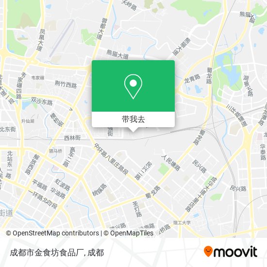 成都市金食坊食品厂地图
