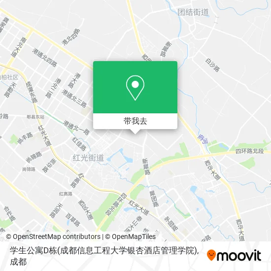 学生公寓D栋(成都信息工程大学银杏酒店管理学院)地图