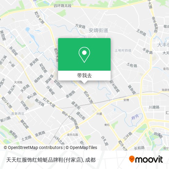 天天红服饰红蜻蜓品牌鞋(付家店)地图