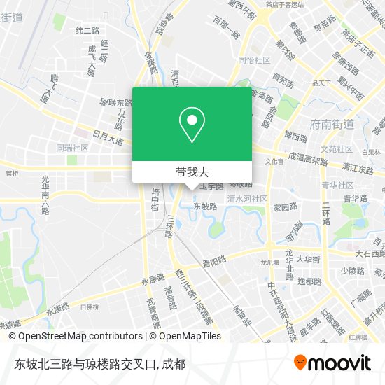 东坡北三路与琼楼路交叉口地图
