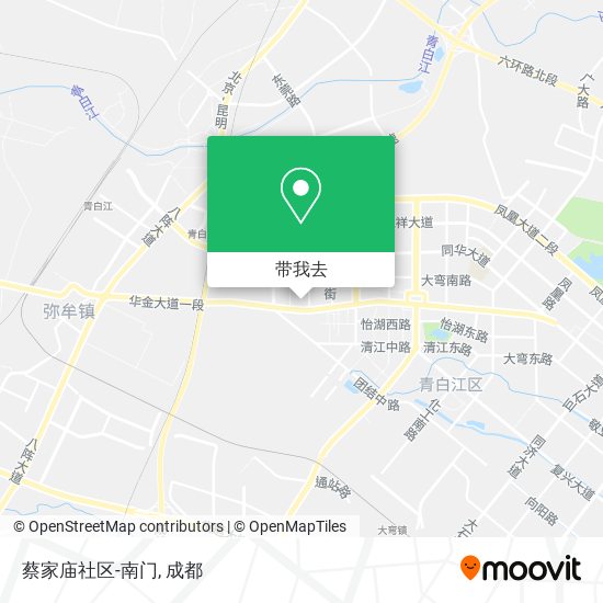 蔡家庙社区-南门地图