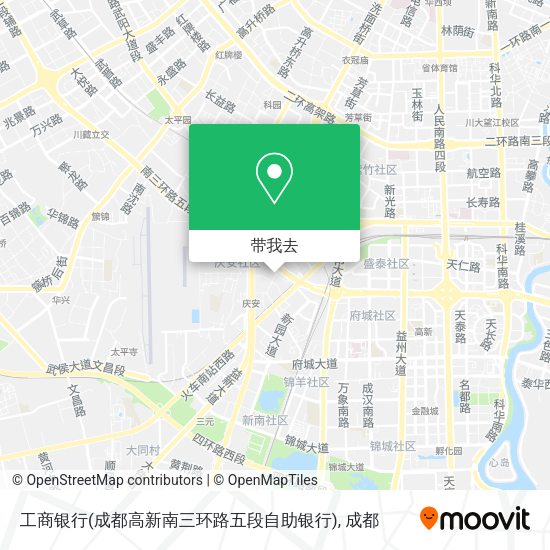 工商银行(成都高新南三环路五段自助银行)地图