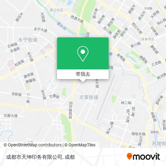 成都市天坤印务有限公司地图