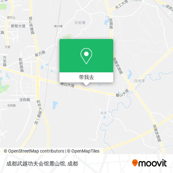 成都武越功夫会馆麓山馆地图