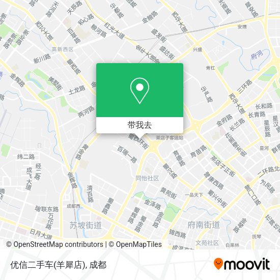 优信二手车(羊犀店)地图