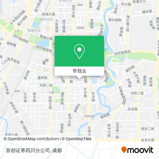 首创证券四川分公司地图