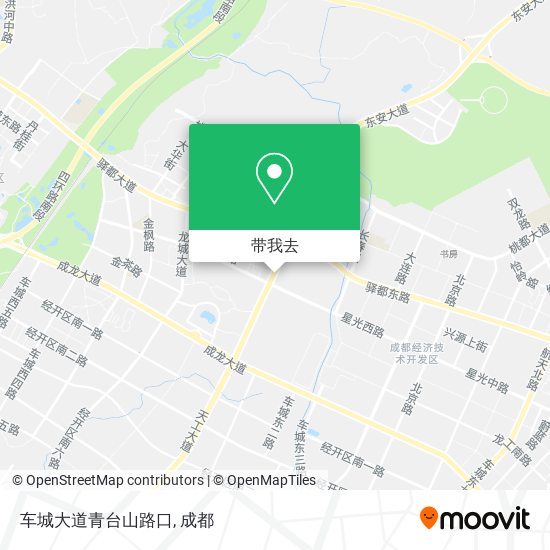 车城大道青台山路口地图