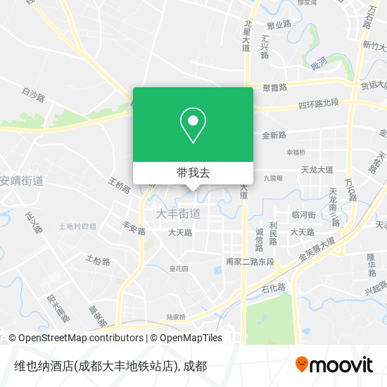 维也纳酒店(成都大丰地铁站店)地图