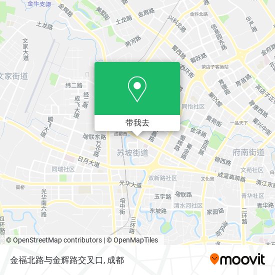 金福北路与金辉路交叉口地图