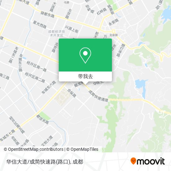 华信大道/成简快速路(路口)地图