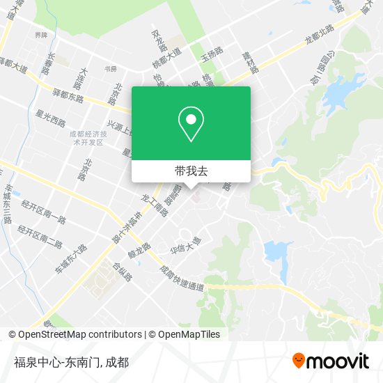 福泉中心-东南门地图