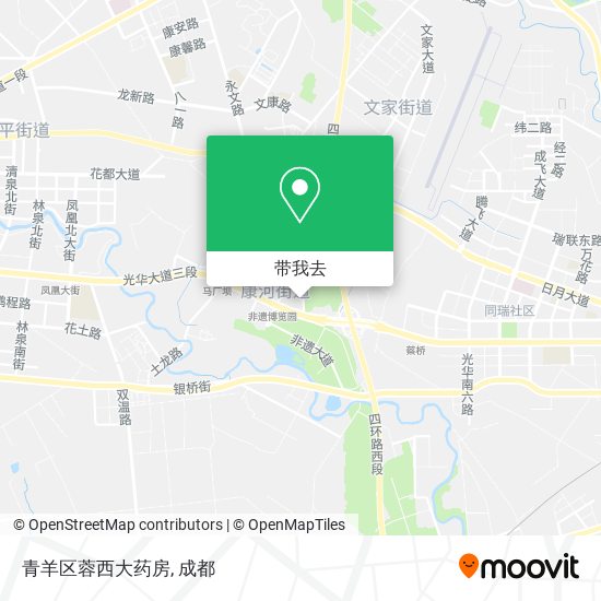 青羊区蓉西大药房地图
