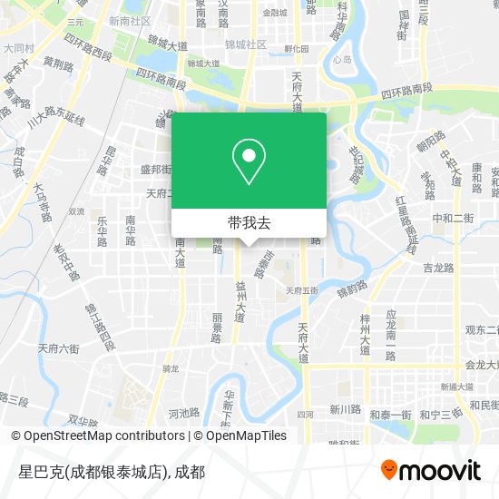 星巴克(成都银泰城店)地图