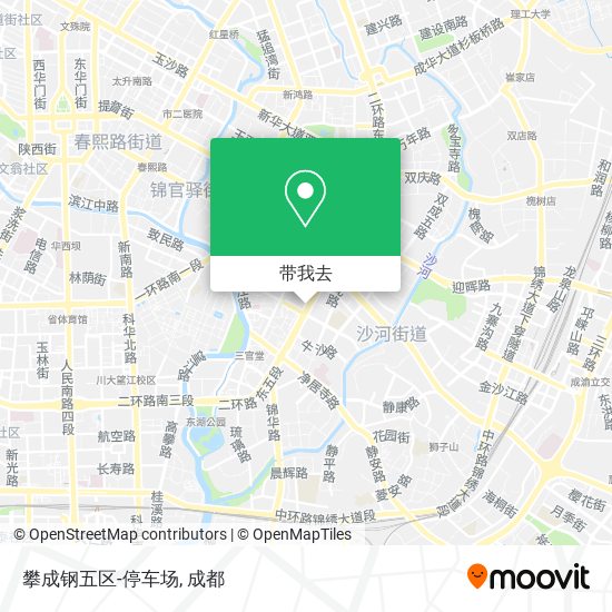 攀成钢五区-停车场地图