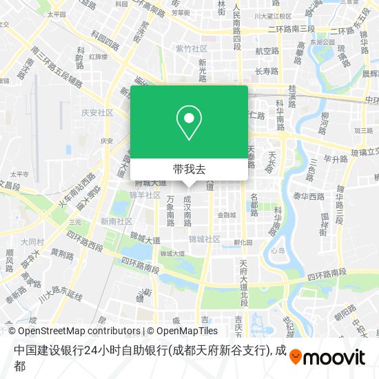 中国建设银行24小时自助银行(成都天府新谷支行)地图