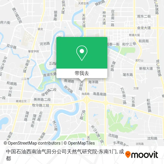 中国石油西南油气田分公司天然气研究院-东南1门地图