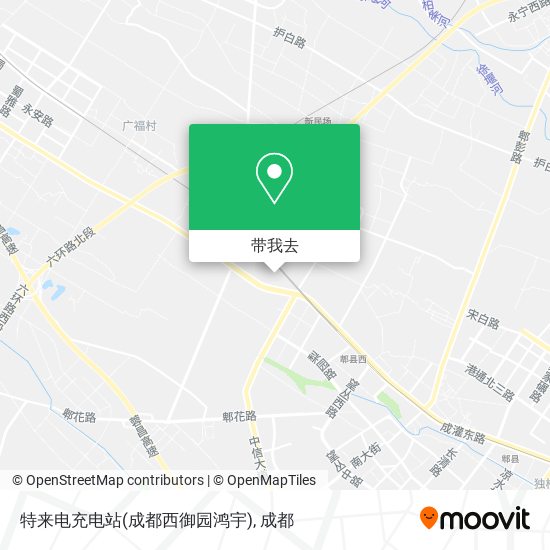 特来电充电站(成都西御园鸿宇)地图