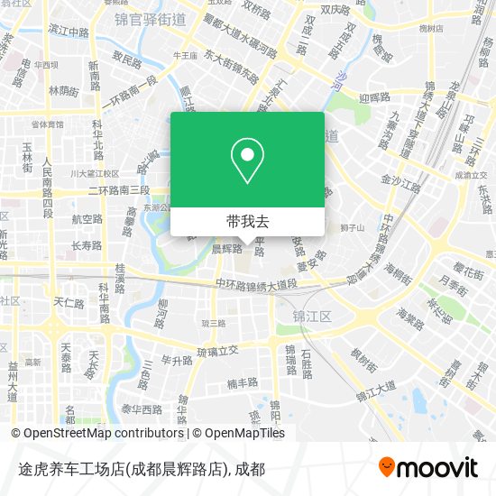 途虎养车工场店(成都晨辉路店)地图