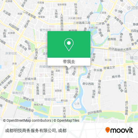 成都明悦商务服务有限公司地图