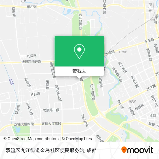 双流区九江街道金岛社区便民服务站地图