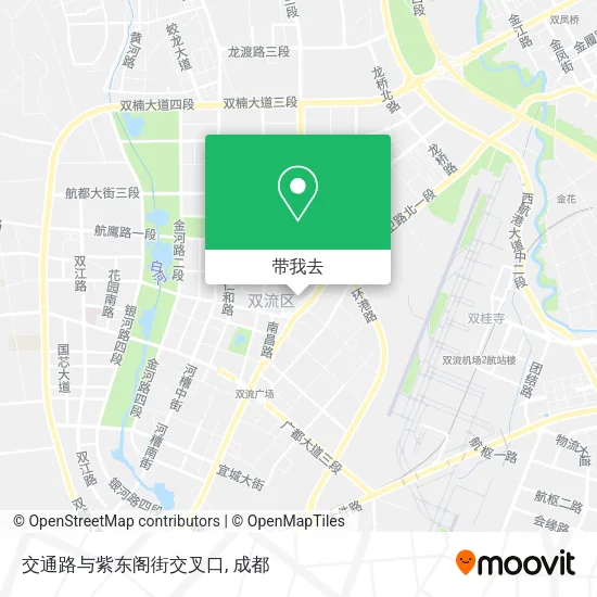 交通路与紫东阁街交叉口地图