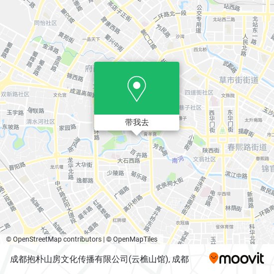 成都抱朴山房文化传播有限公司(云樵山馆)地图