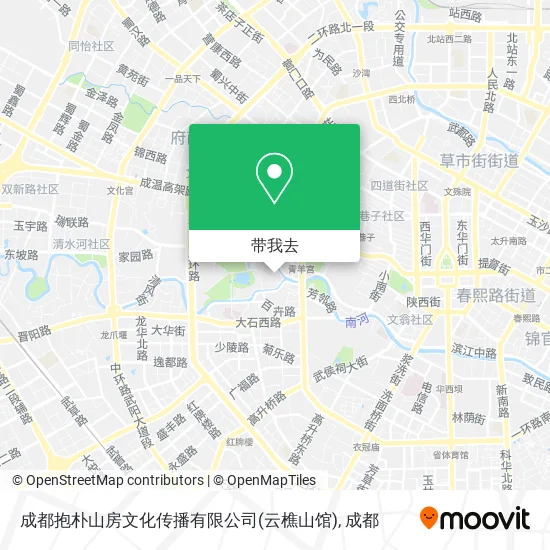 成都抱朴山房文化传播有限公司(云樵山馆)地图