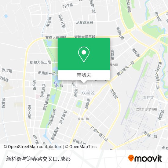 新桥街与迎春路交叉口地图
