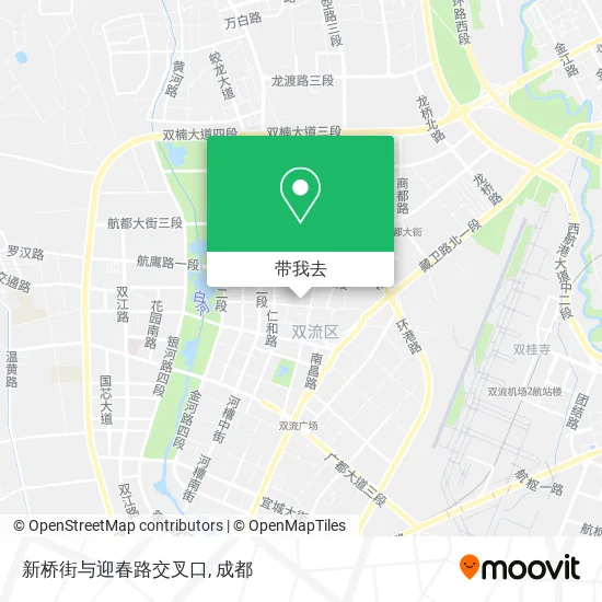 新桥街与迎春路交叉口地图