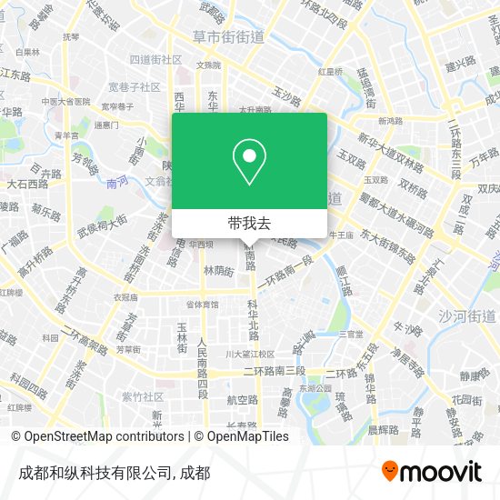 成都和纵科技有限公司地图