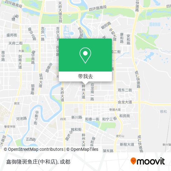 鑫御隆斑鱼庄(中和店)地图