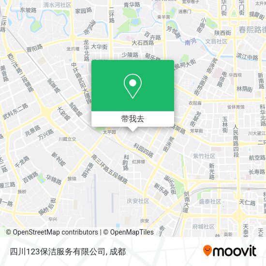 四川123保洁服务有限公司地图