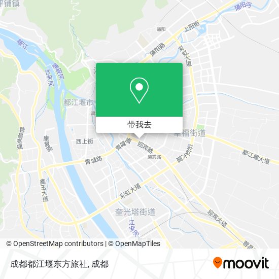 成都都江堰东方旅社地图