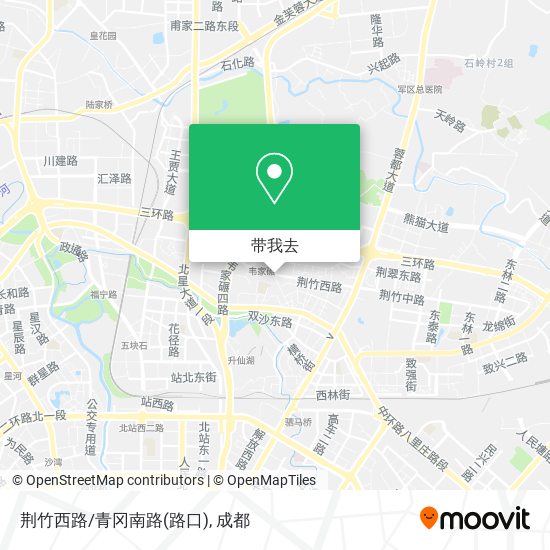 荆竹西路/青冈南路(路口)地图