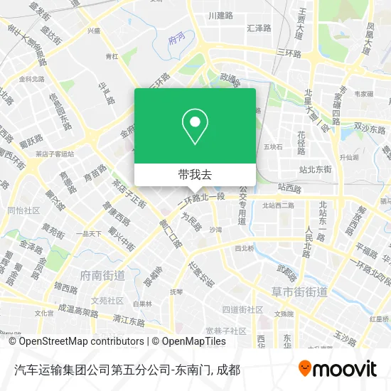 汽车运输集团公司第五分公司-东南门地图