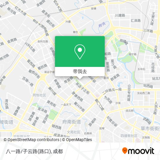 八一路/子云路(路口)地图