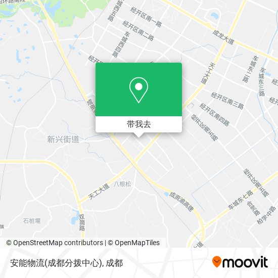 安能物流(成都分拨中心)地图