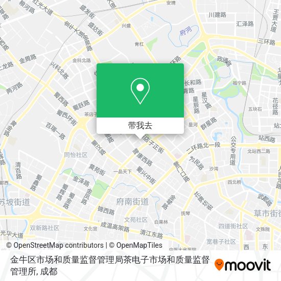金牛区市场和质量监督管理局茶电子市场和质量监督管理所地图
