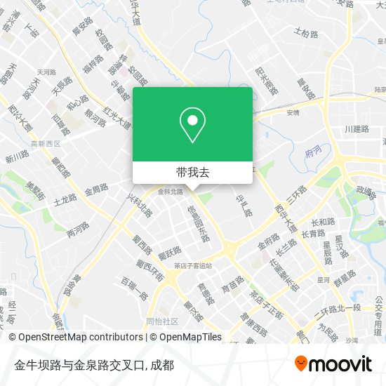金牛坝路与金泉路交叉口地图