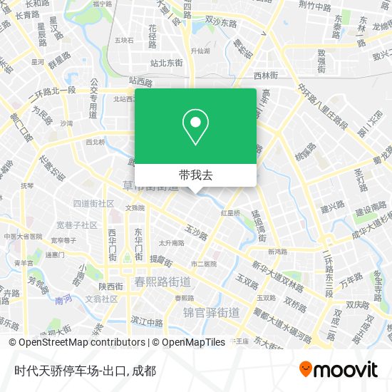时代天骄停车场-出口地图
