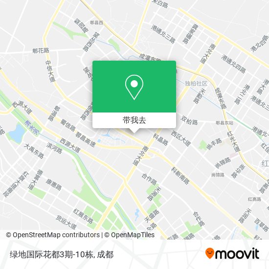 绿地国际花都3期-10栋地图