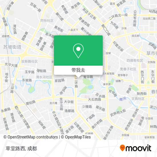 草堂路西地图