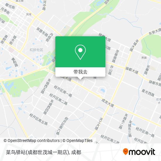 菜鸟驿站(成都世茂城一期店)地图