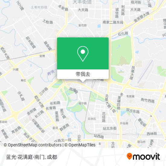 蓝光·花满庭-南门地图