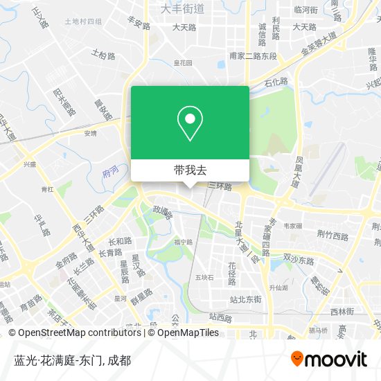蓝光·花满庭-东门地图