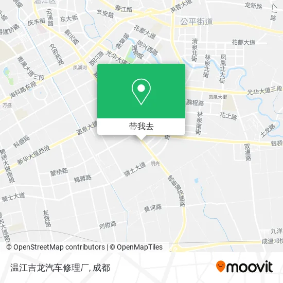 温江吉龙汽车修理厂地图