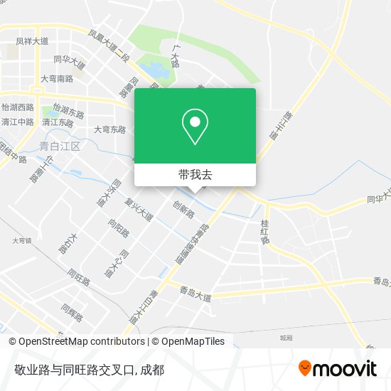 敬业路与同旺路交叉口地图