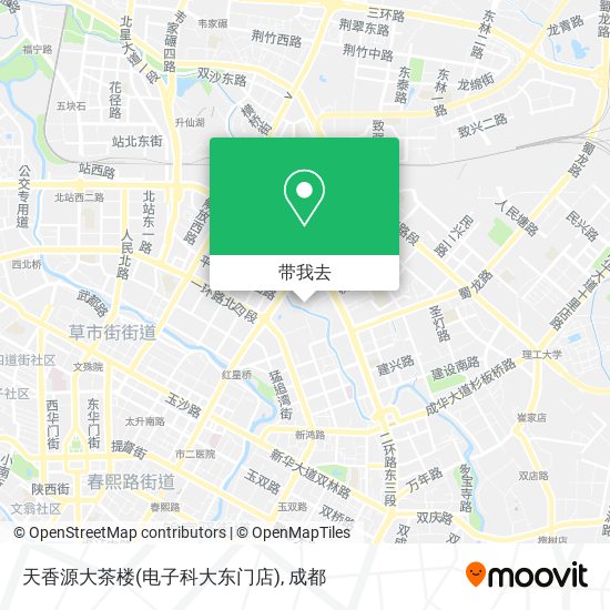 天香源大茶楼(电子科大东门店)地图